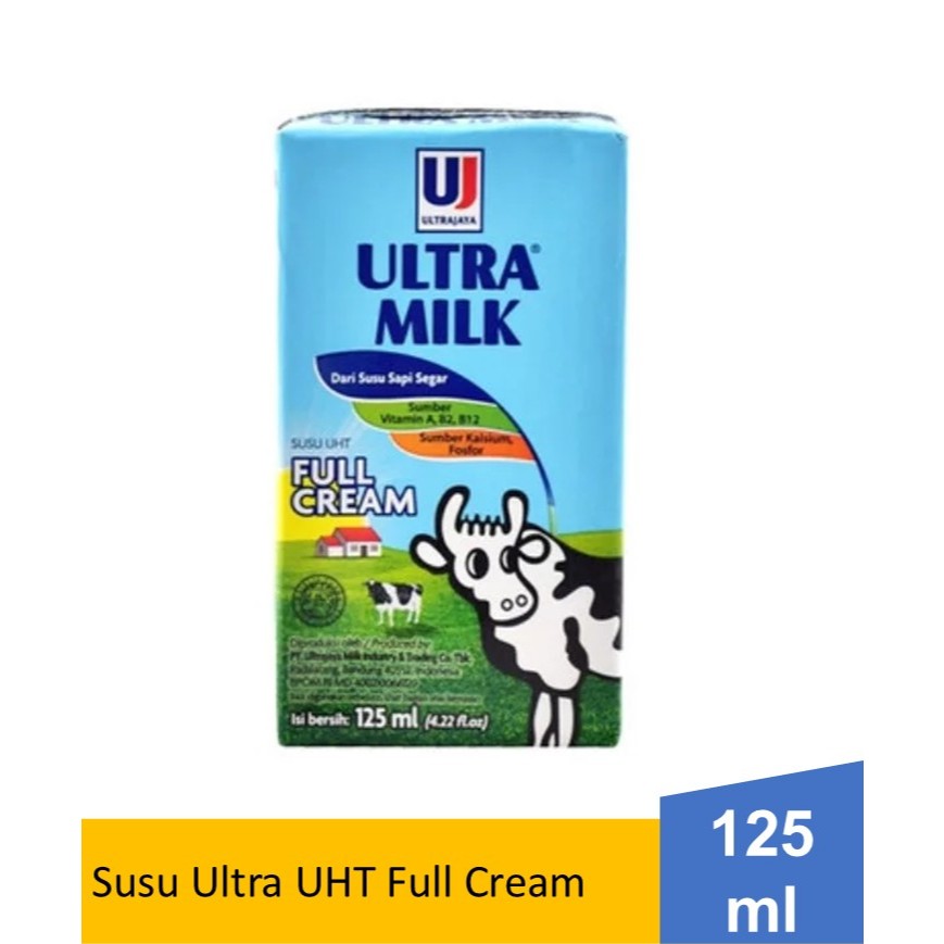 

SUSU UHT ULTRA MILK 125 ML FULL CREAM - SUSU ULTRA