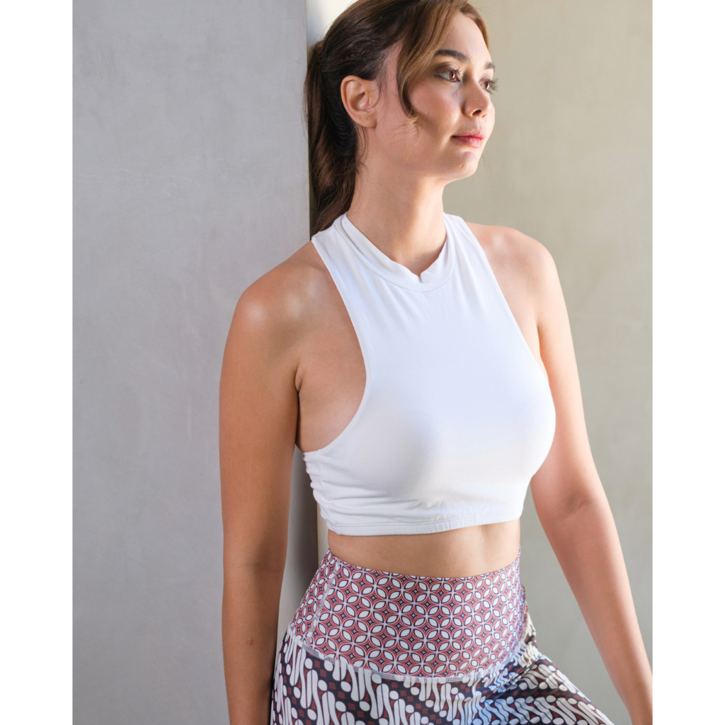 Jivvanya Activewear - Unstoppable Bra White - Sports bra / Bikini top / Swimwear top