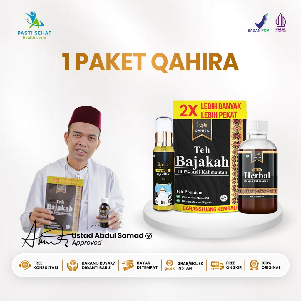 

Minyak Oles Qahira Original Madu dan Teh Obat Segala Penyakit Qahira Menyembuhkan Segala Penyakit