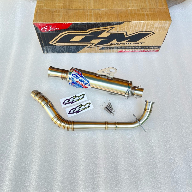 Knalpot Nmax New Aerok New Inlet 38/42/45/50 Original DHM Racing Exhaust