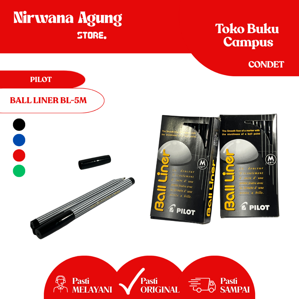 

[BOX]PILOT - Pen / pulpen / pena / bolpoin / ball liner PILOT BL-5M