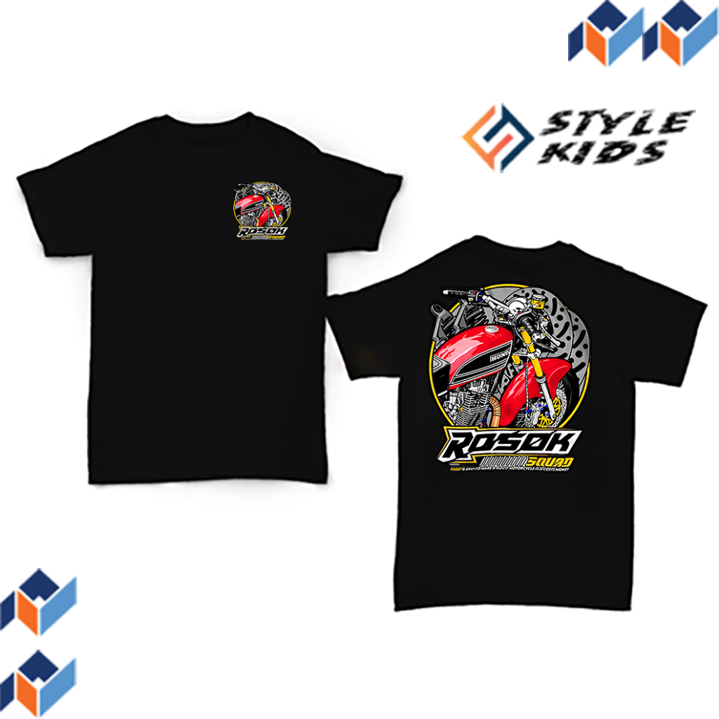 STYLEKIDS kaos Anak Distro Premium gambar ROSOK SQUAD| Kaos Anak Laki Perempuan Lucu Usia 4-12 Tahun