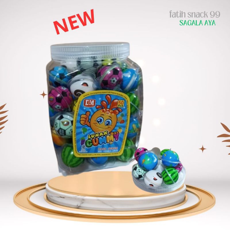 

PERMEN LUNAK BOLA MATA 1 TOPLES ISI 50 PCS