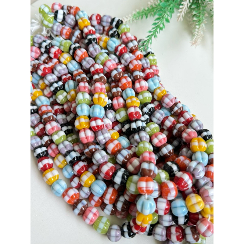 Manik belimbing Mix / manik kaca jombang / java glass beads