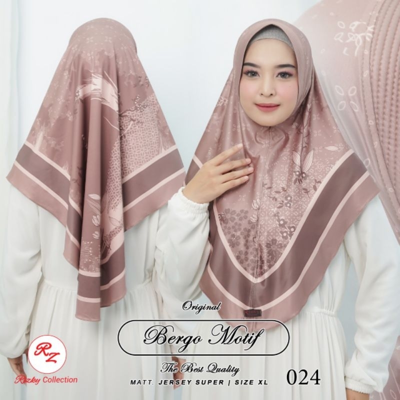 JILBAB SUBLIM PRINTING 024 JERSEY by RIZKY COLLECTION