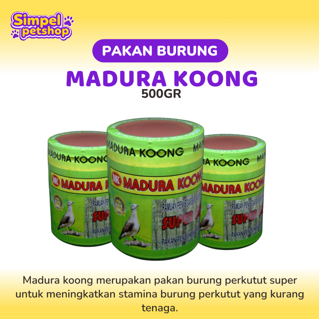 Pakan Burung MADURA KOONG Pakan Burung Perkutut