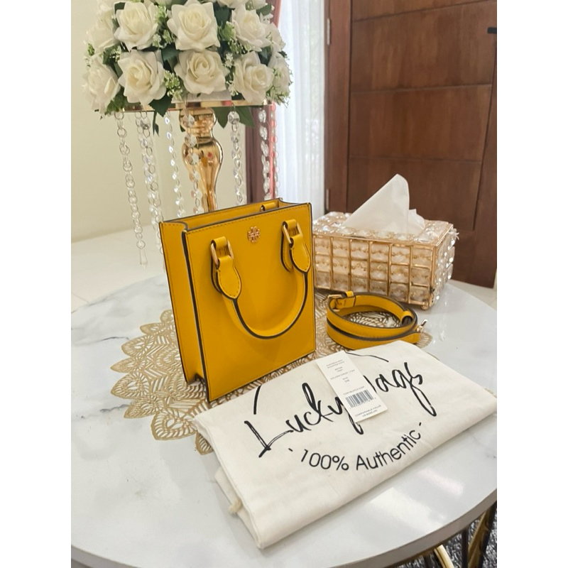 Tory burch hand bag / toryburch slingbag / yellow bag / mini bag / tory burch original preloved