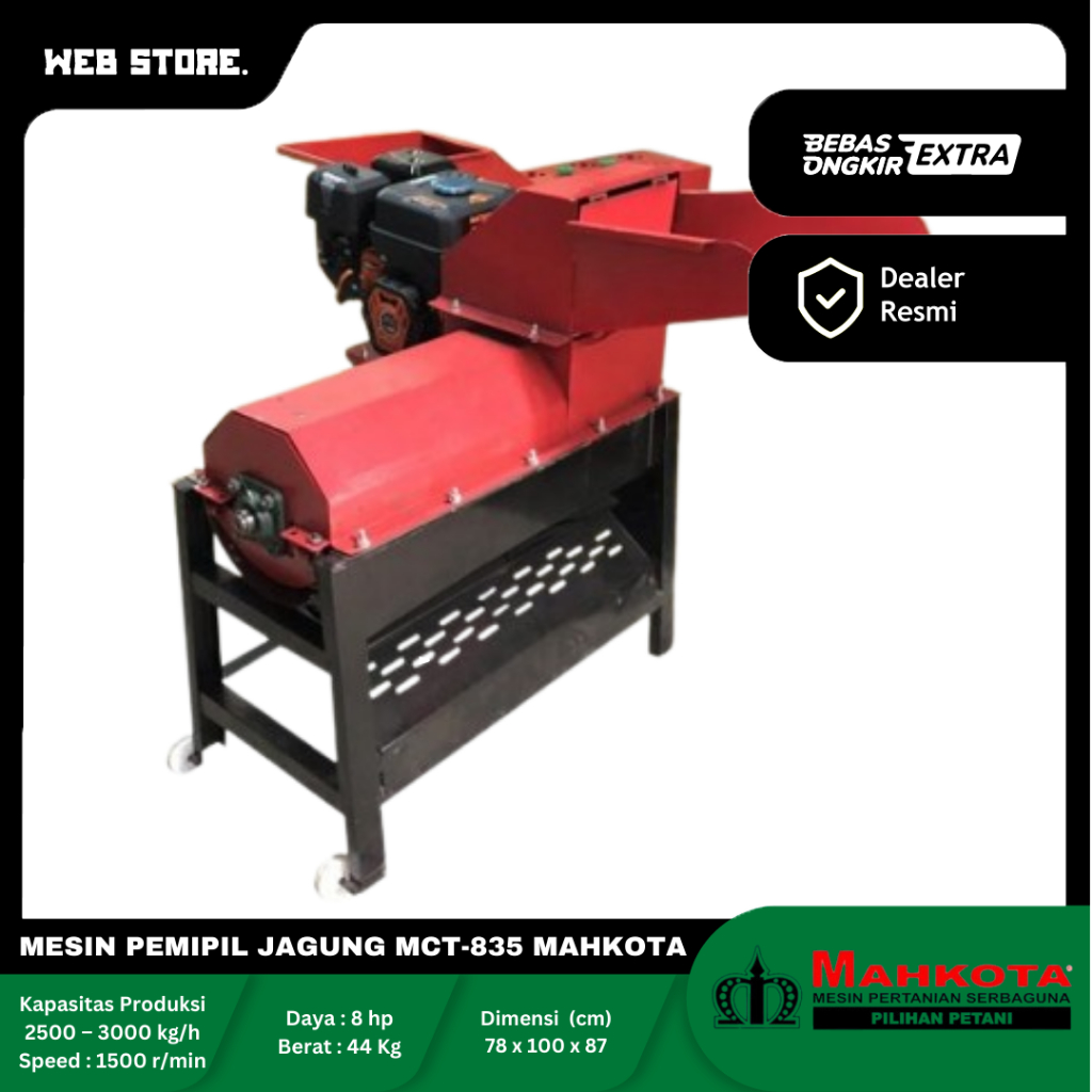 Mesin Pemipil dan Perontok Jagung Mahkota MCT-835