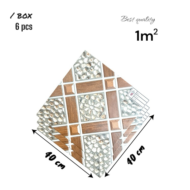 Keramik Lantai Kasar 40x40 Genio Beige Keramik Mulia Ceramic Carpot Grade A Isi 6pcs