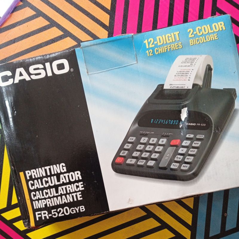 

printing calculator / kalkulator casio fr 520 gyb