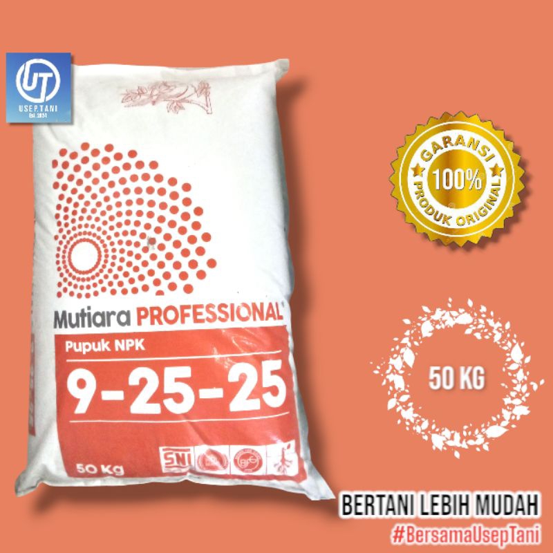 NPK MUTIARA PROFESIONAL 09-25-25 KEMASAN 50 KG PUPUK MEROKE
