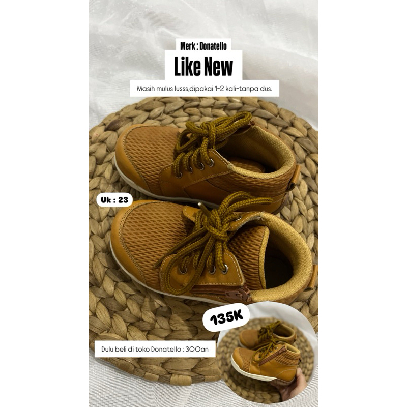 DONATELLO ANAK SIZE 23 (PRELOVED)