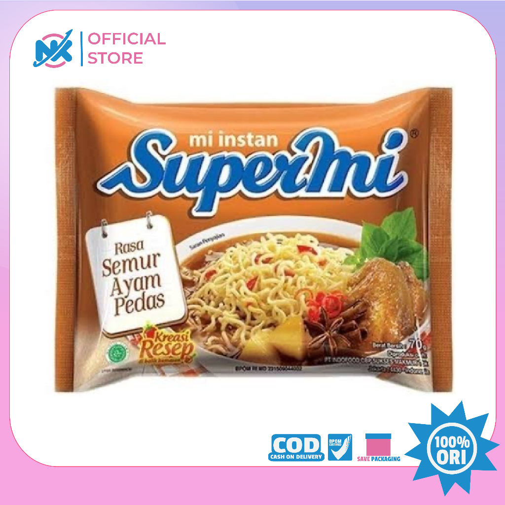 

Supermi Semur Ayam Pedas 70 gr