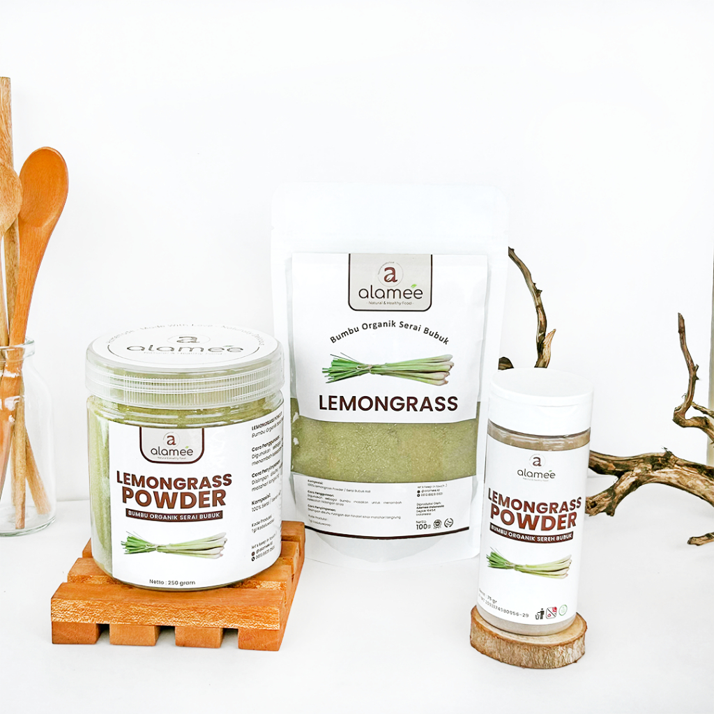 

ALAMEE Sereh Bubuk Lemongrass Powder Bumbu Dapur Organik Serai Murni Asli Tanpa Campuran