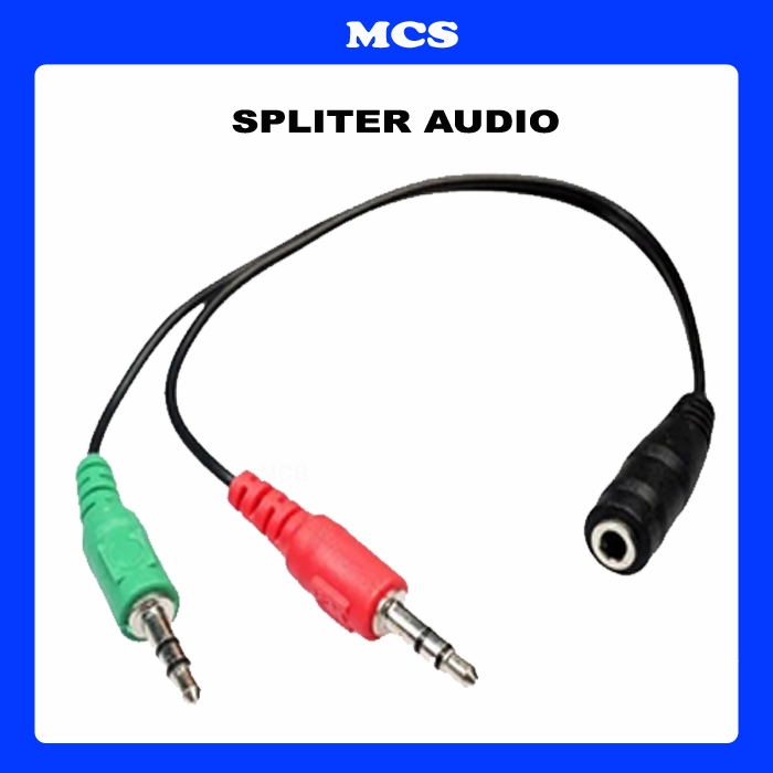 Kabel Aux Splitter Audio + MiC