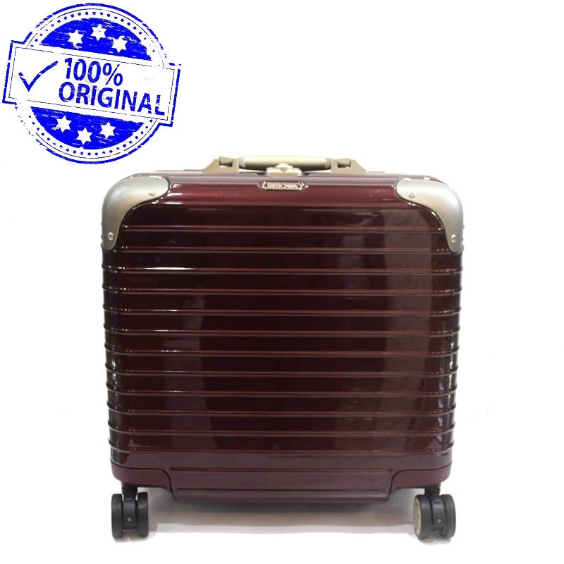 Preloved Koper Rimowa rmw Limbo Business MW Multiwheel Cabin Luggage Red Wine Burgundy