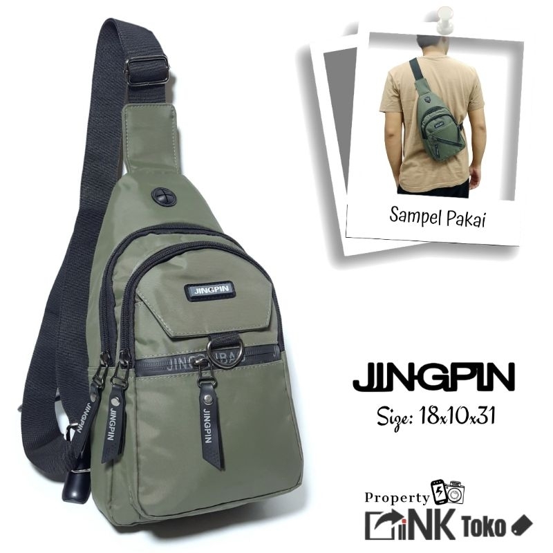 Sling Bag Jingpin-156 Tas Pria Selempang Kasual Nilon