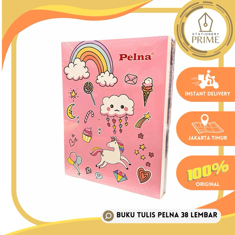 

Buku Tulis PELNA 38 Lembar ( 1 Pack isi 10 Buku )