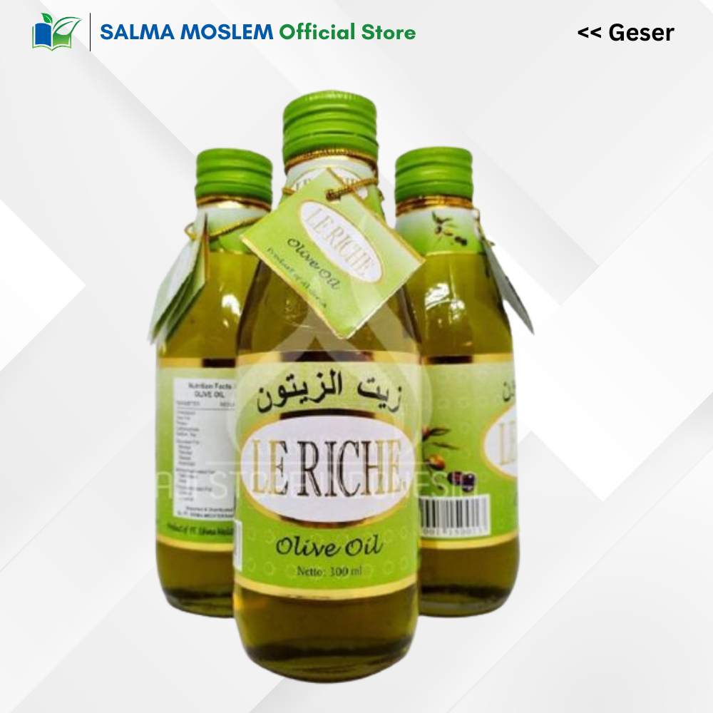 

Minyak zaitun Le Riche 300 ml murni tanpa campuran | OBAT HERBAL ORIGINAL 100% ASLI LANGSUNG DARI PRODUSEN olive oil zeitun