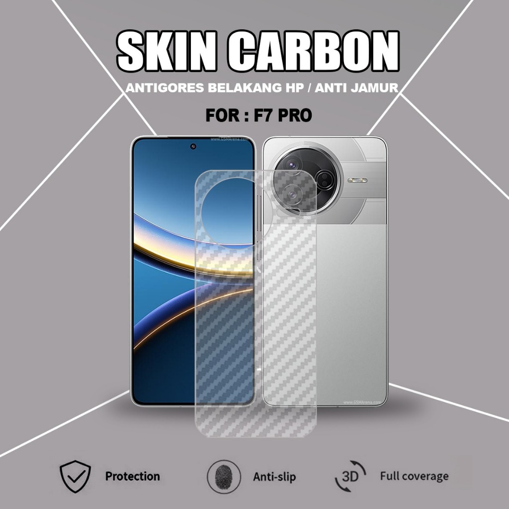 POCO F7 POCO F7 PRO POCO F7 ULTRA  GARSKIN CARBON ANTI JAMUR ANTIGORES BELAKANG POCO F7  POCO F7 PRO