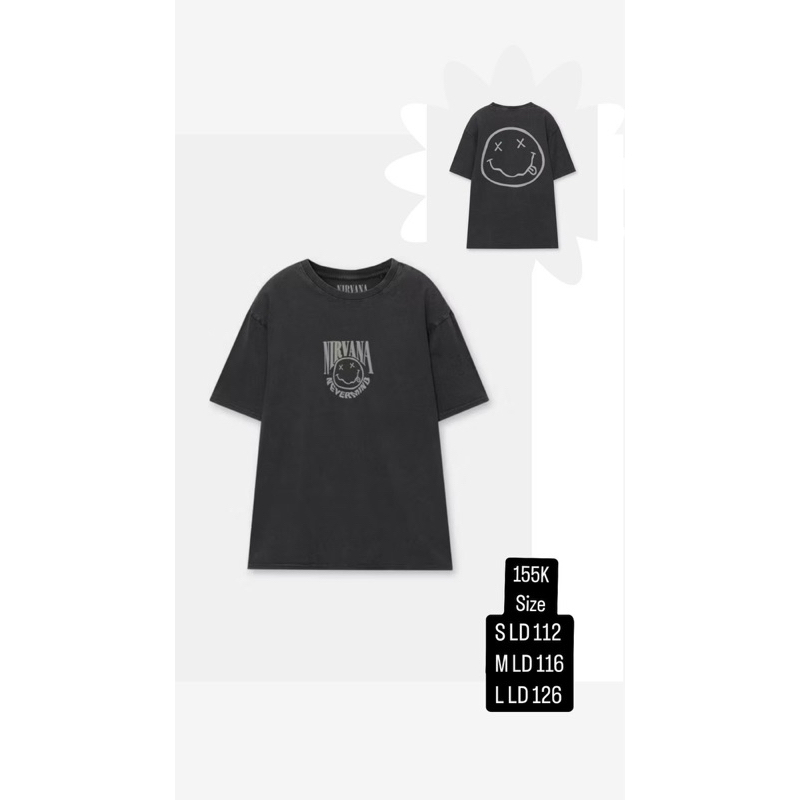 kaos nirvana pull&bear original