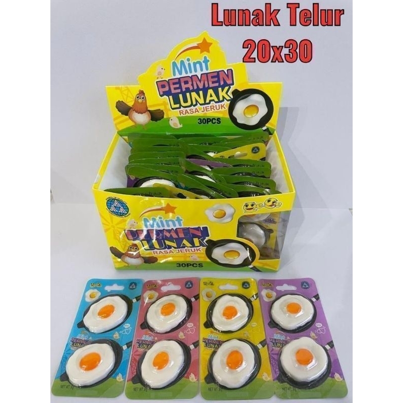 

permen gummy lunak EEG telur ceplok 30 pcs