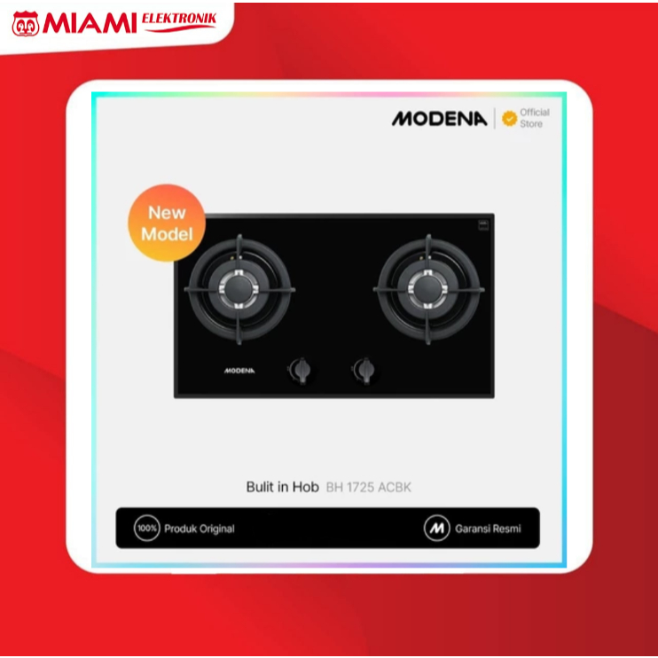 MODENA Bulit-in Gas Hob - BH 1725 ACBK / BH1725ACBK