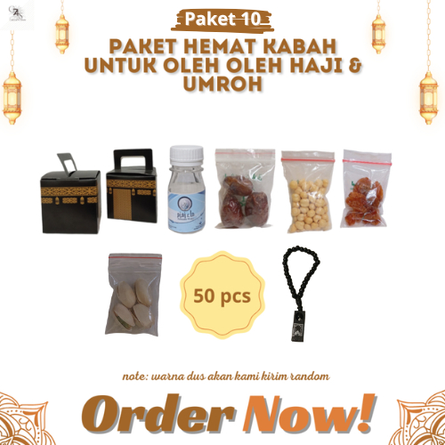 

paketan hemat tasbih+pistasio KABAH untuk oleh oleh haji dan umroh 50 pcs (isi air zamzam 50 ml)