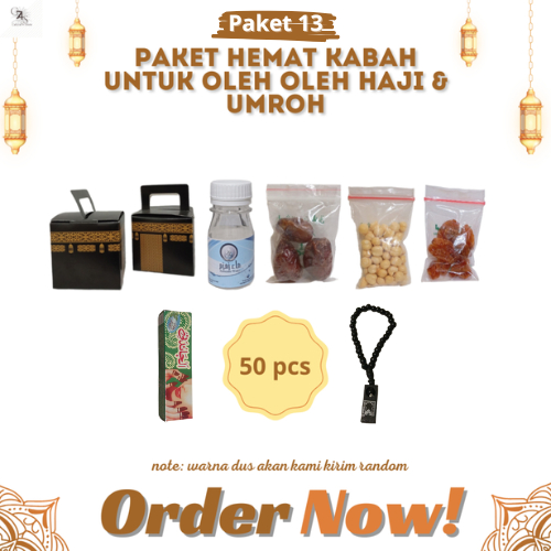 

paketan hemat tasbih+chandni KABAH untuk oleh oleh haji dan umroh 50 pcs (isi air zamzam 50 ml)