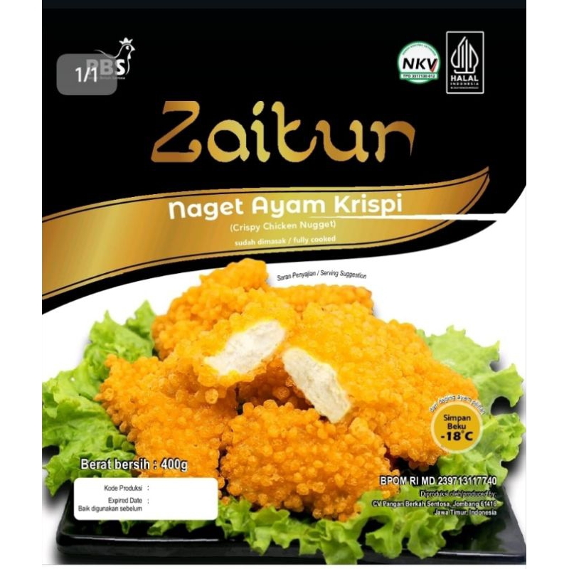 

ZAITUN Crispy Chicken Nugget 400g