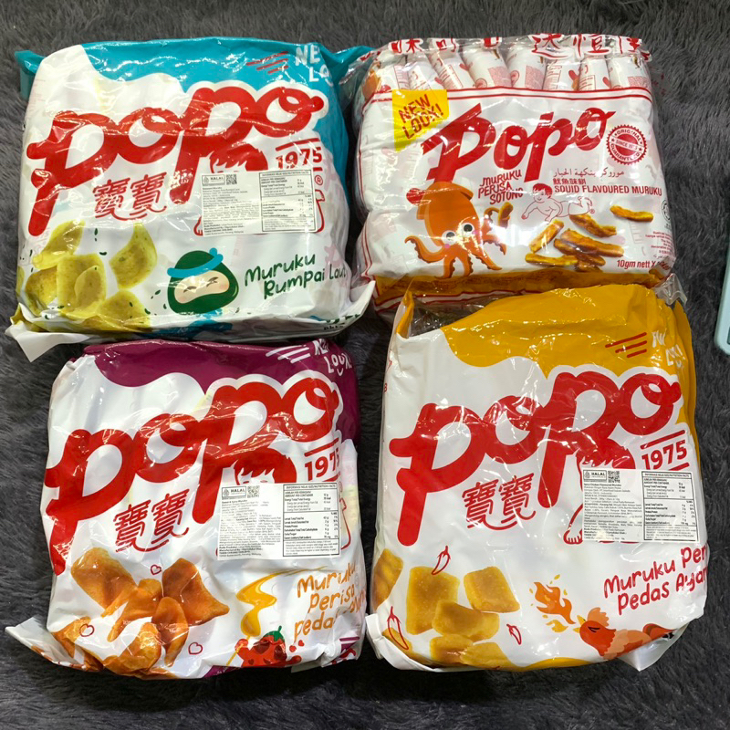 

POPO Muruku 12gr Pedas Ayam Pedas Manis Sotong Rumput Laut