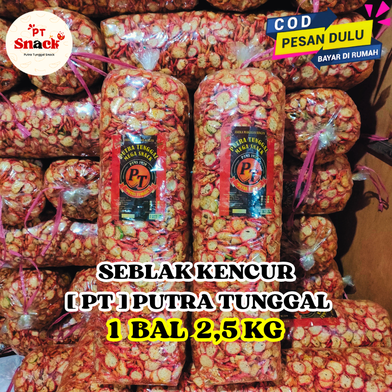 

Kerupuk Seblak Kencur 2.5 Kg PT Putra Tunggal Snack Cemilan Enak Renyah