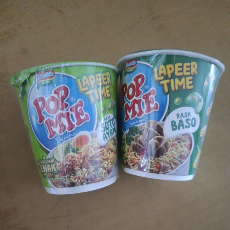 

Pop Mie Indomie Rasa Bakso / Kari / Ayam / Soto