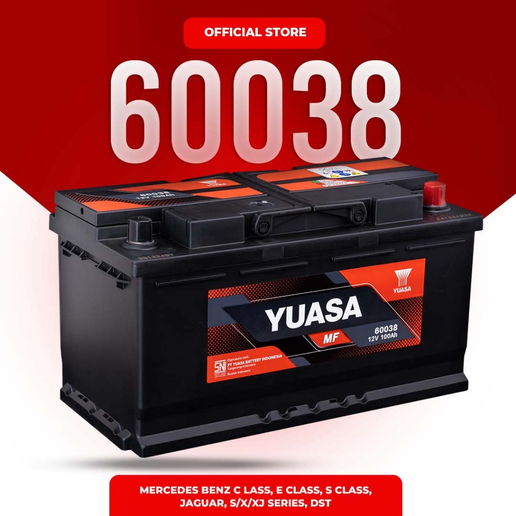 Yuasa Aki Mobil 60038 MF 100% ORIGINAL