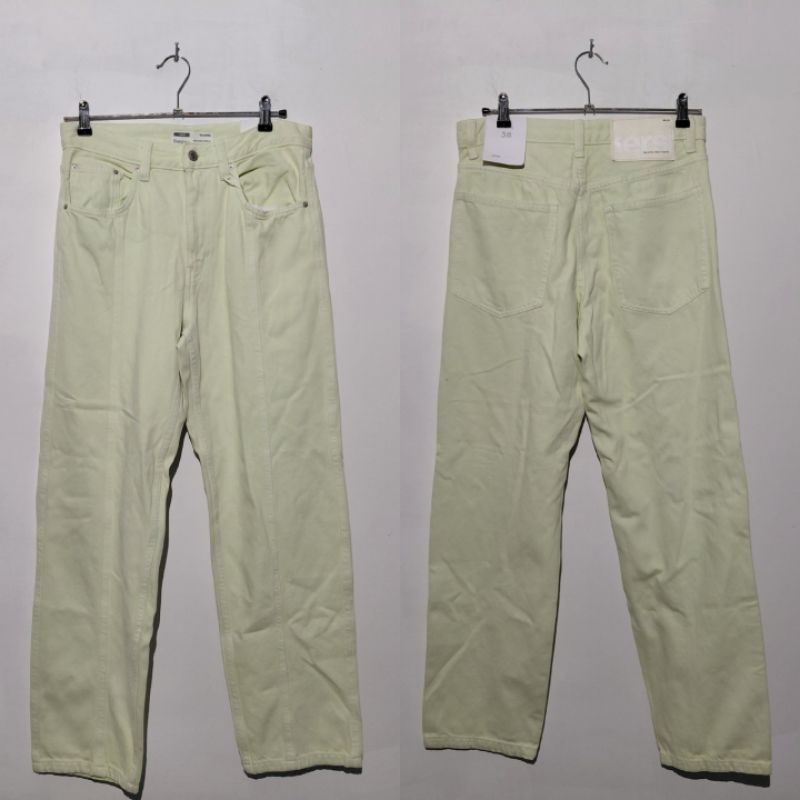 BERSHKA WOMAN CELANA JEANS WIDE DENIM BARU ASLI ORIGINAL