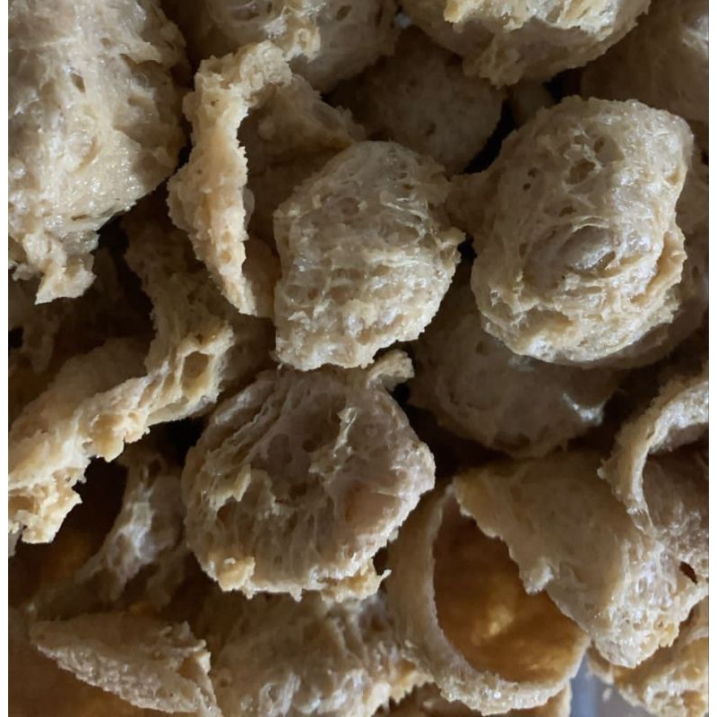 

Keripik Kulit tahu walik /Tahu crispy /tahu mini rasa renyah, gurih Kemasan 250grm