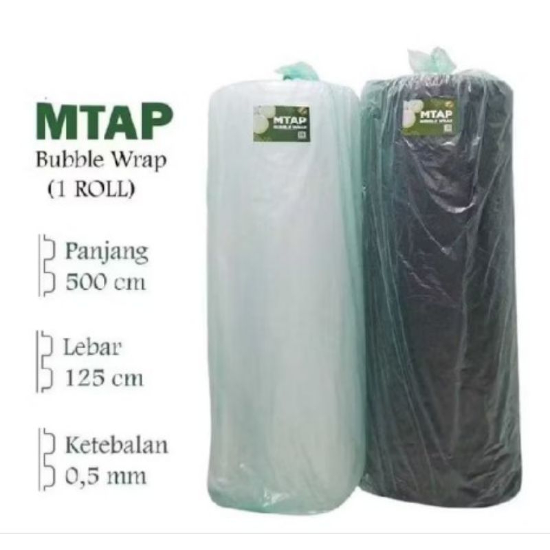 

BUBBLE WRAP MTAP 125 CM X 50 METER BUBBLE PLASTIK HITAM / BENING