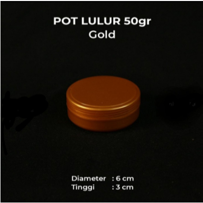 Pot Lulur 50Gram Gold Pot Lulur 50gr Gold Pot Pomade Pot Scrub 50gr