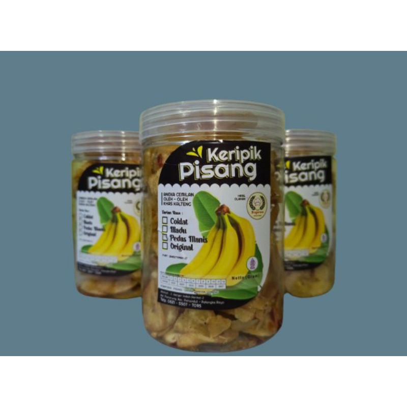 

BOGA RASA FOOD & SNACK Keripik Pisang Kemasaan Toples 500gram