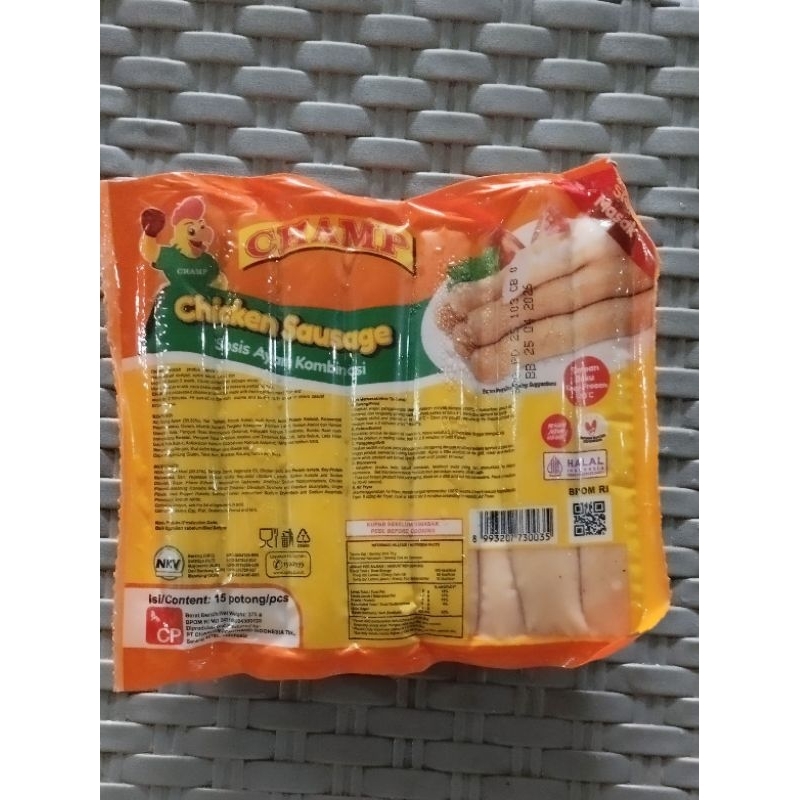 

CHAMP sosis ayam chicken sausage 15pcs 375gr