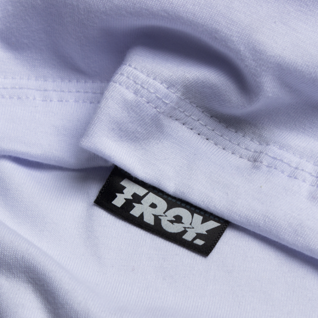 Troy Company Oversize Tshirt White Arithmetic - Kaos Oversize Putih Lengan Pendek OVD 3106