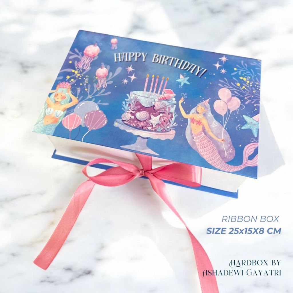 

HARDBOX BY ASHADEWI - HAPPY BIRTHDAY - Fantasy Birthday (25x15x8 cm) / custom box / birthday box / gift box / box hampers