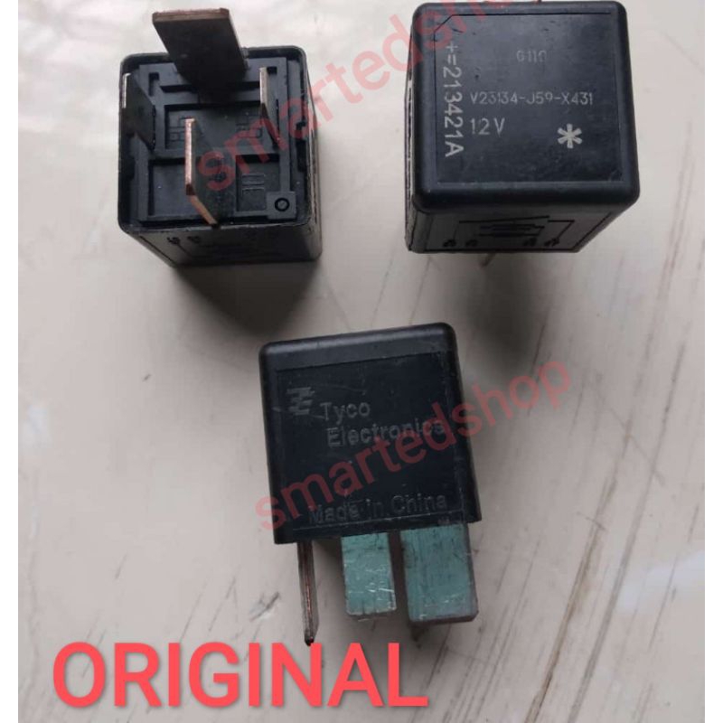 relay lampu tyco 12v kaki 4 ORIGINAL