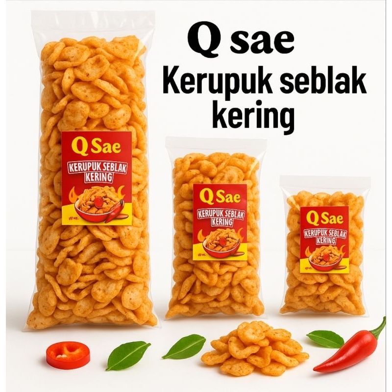 

Kerupuk Seblak 1 kg pedas Daun Jeruk cemilan kerupuk bawang