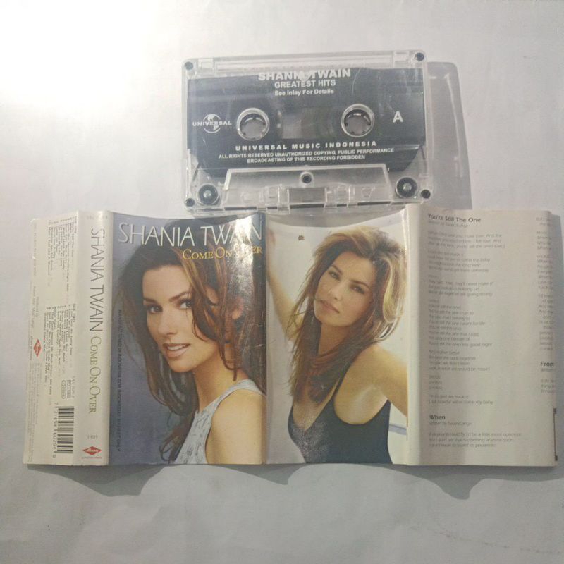 kaset jadul - shania twain _ Come On Over (second 95% mulus)