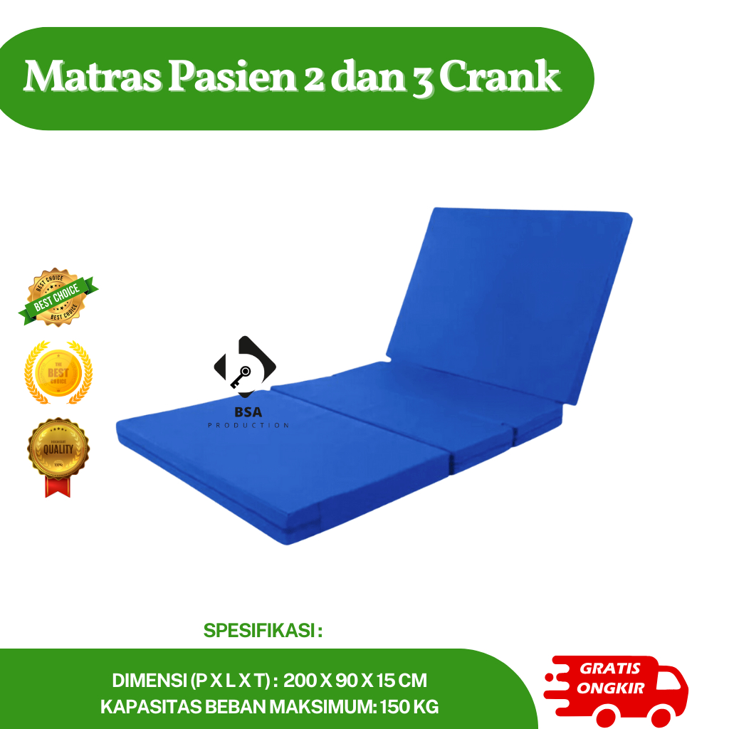 Matras Pasien 2 & 3 Crank Bed Pasien Rumah Sakit
