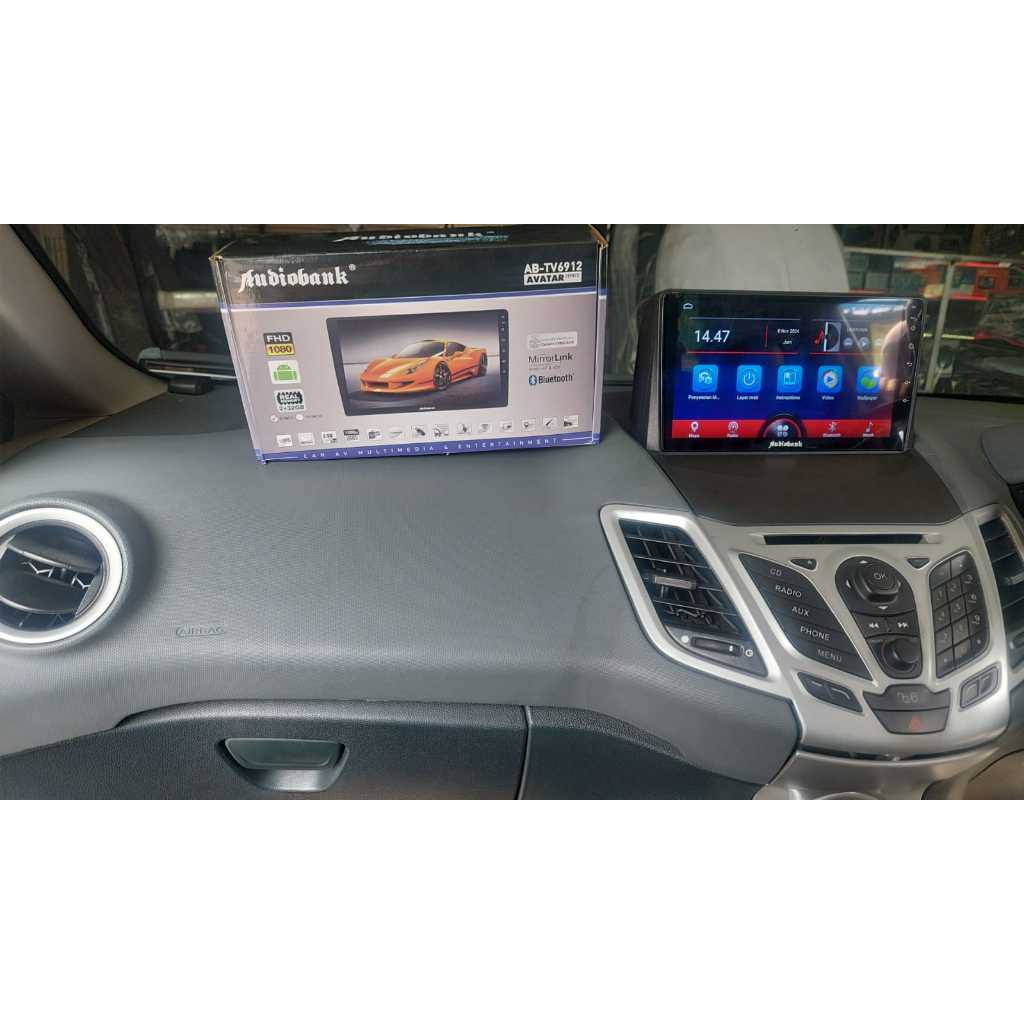 HEAD UNIT HEADUNIT DOUBLEDIN DOUBLE DIN ANDROID 9INCH FORD FIESTA