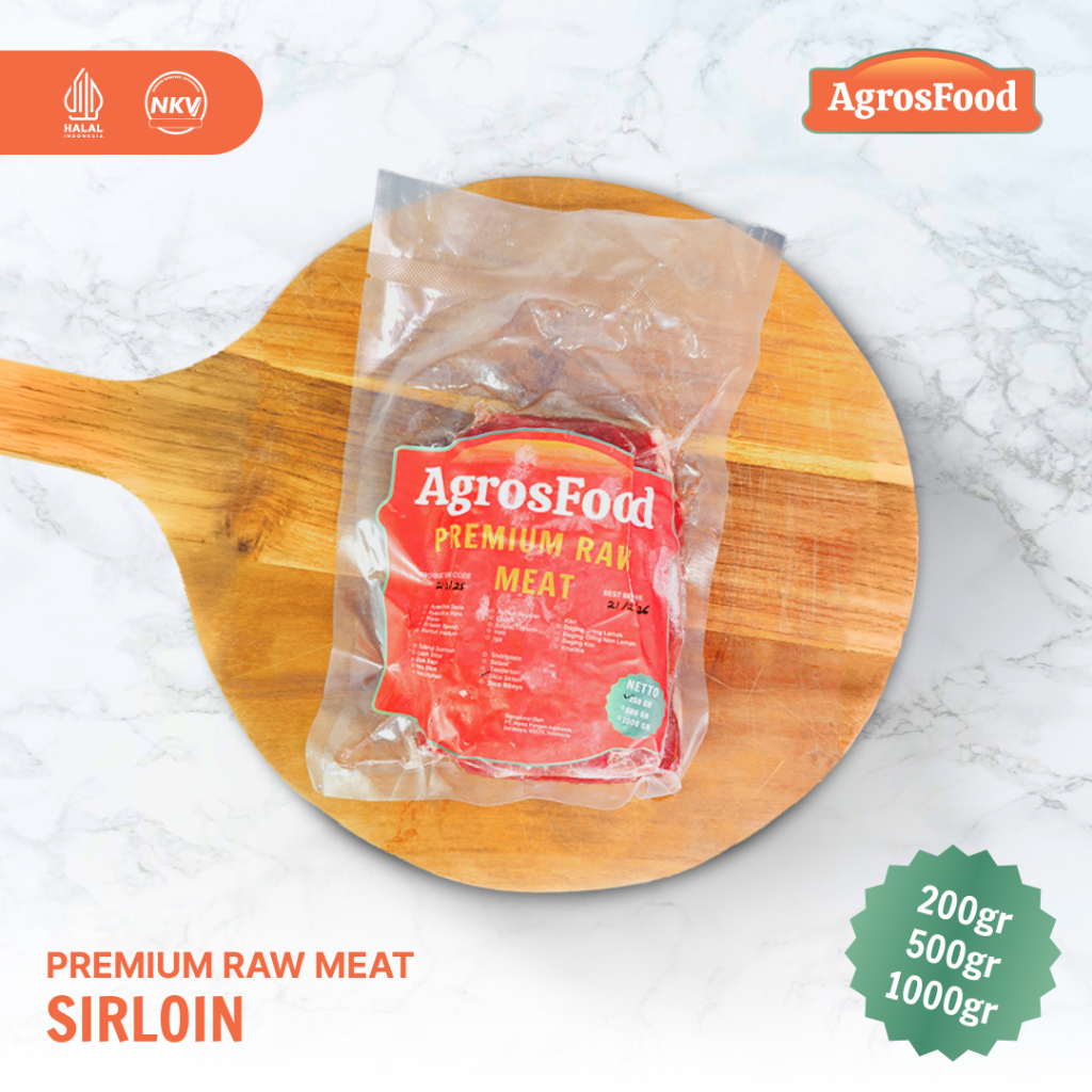 

Daging Sapi Sirloin Premium / Agros Food Sirloin Steak Premium