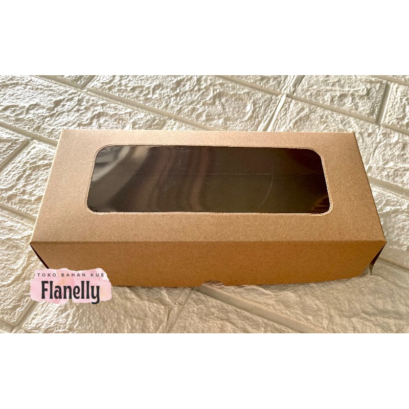 10PC KOTAK KUE MIKA JENDELA UK 22x10x5CM