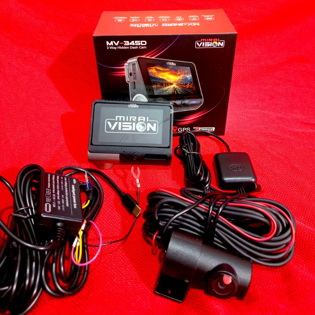 Dashcam Mirai MV-345 D - 2 Way Hiden Dashcam  4k Adas